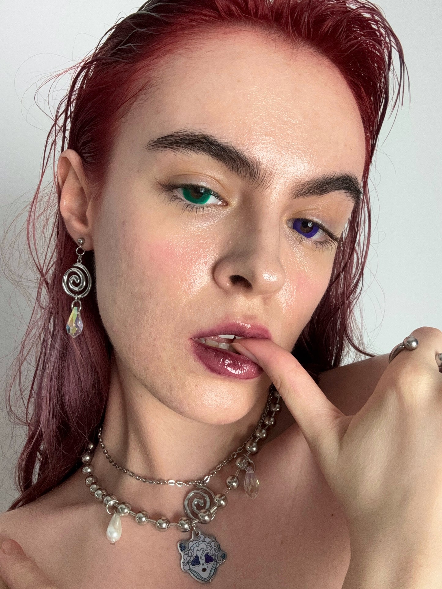 Ghoul Vivi spiral earrings