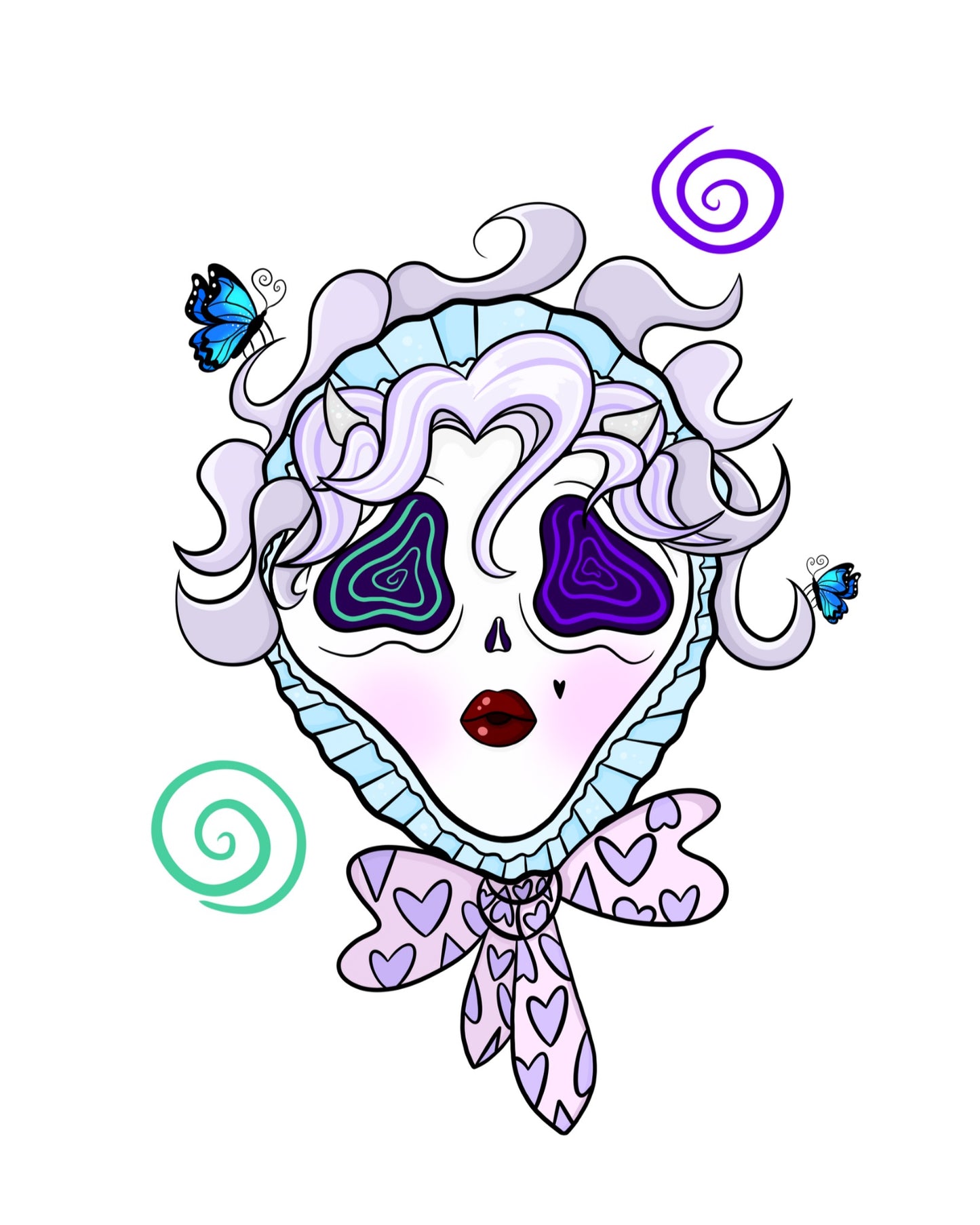 Ghoul Vivi spiral earrings