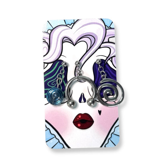 Ghoul Vivi spiral & piercing earrings (var.1)