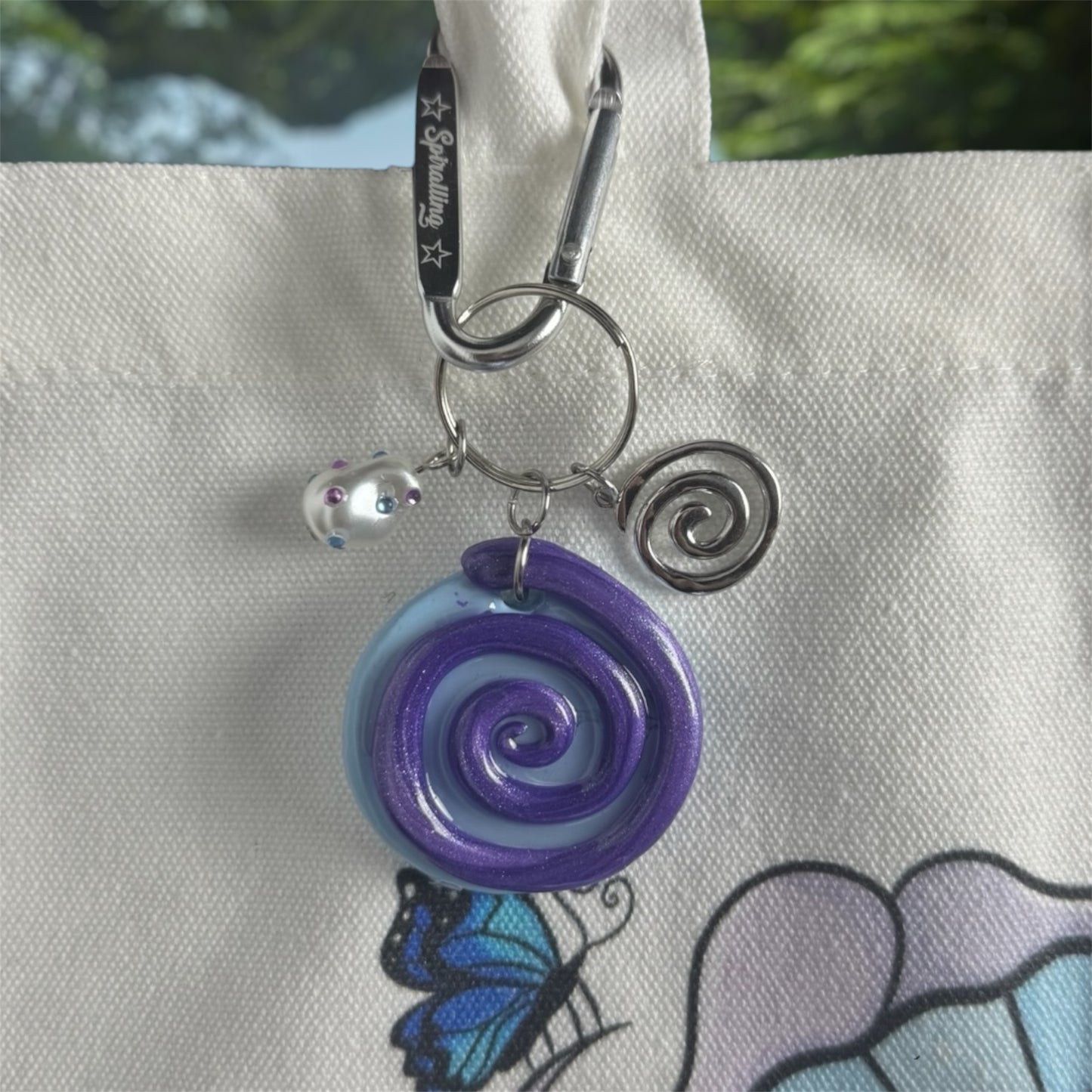 Ghoul Vivi tote bag + spiraling charm