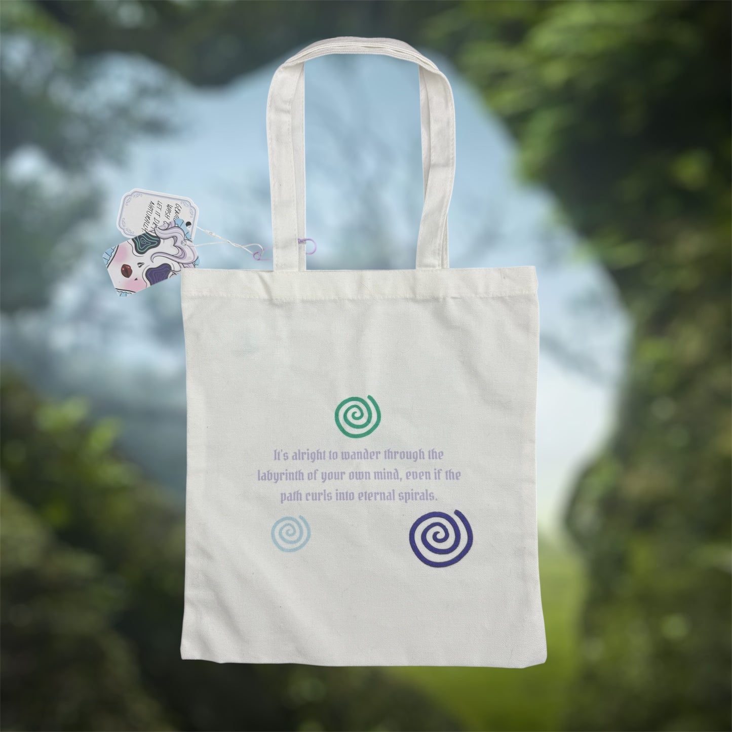 Ghoul Vivi tote bag + spiraling charm